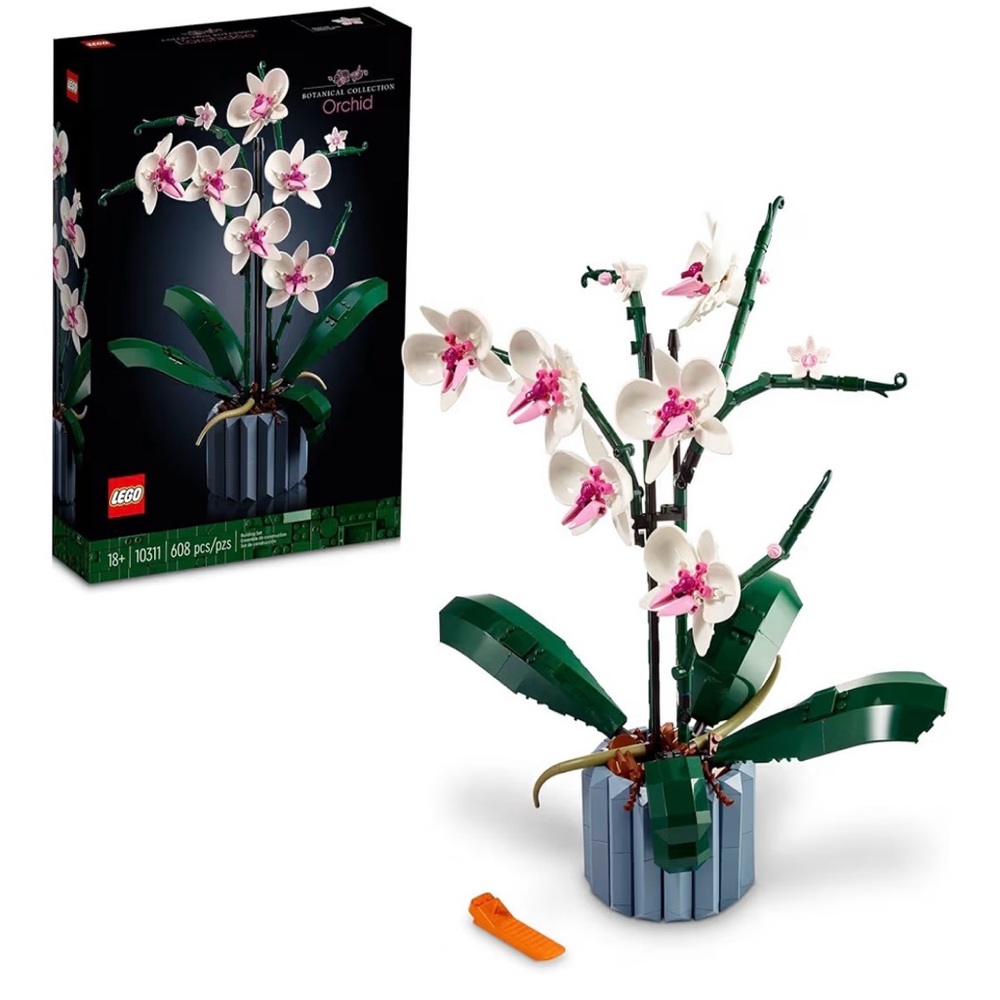 LEGO Botanicals Orchid Set with White and Pink Blooms | NIB